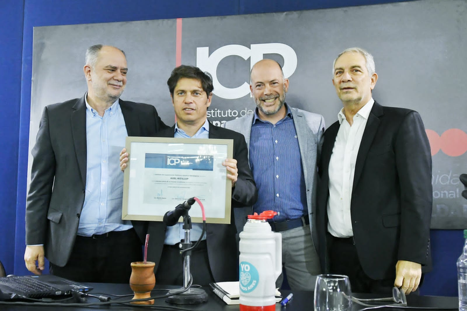 Axel Kicillof, Julio Alak y Sebastián Tangorra