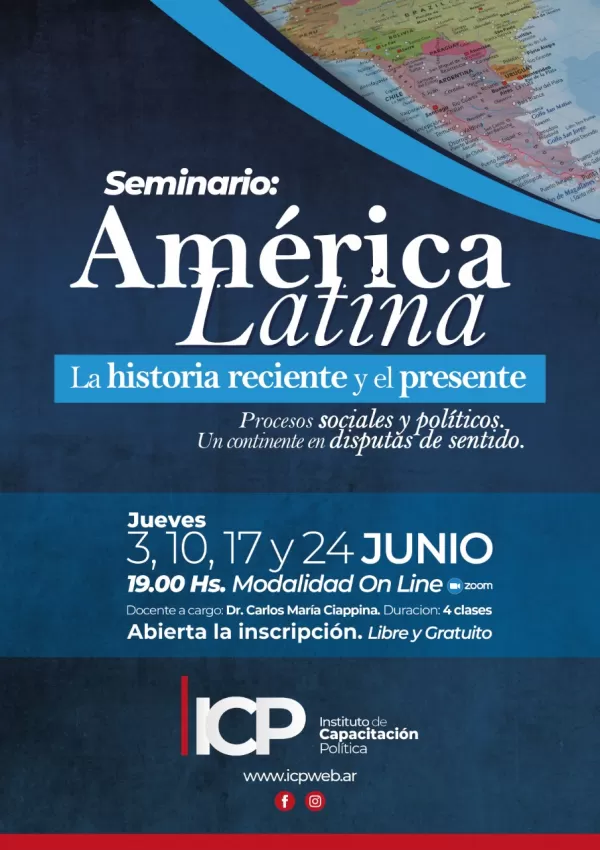 Flyer de América Latina: la historia reciente y el presente