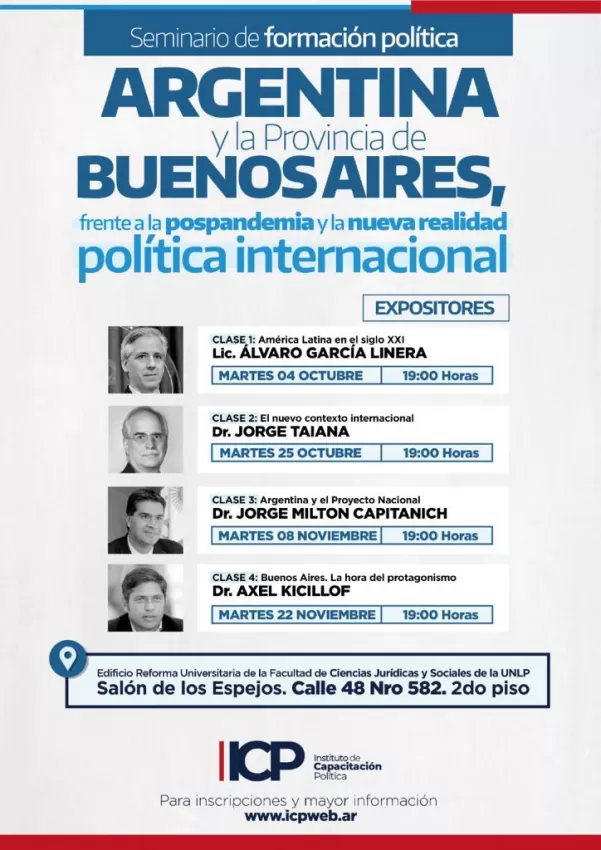 Seminario de formación política nueva realidad mundial y regional y oportunidades para Argentina y la provincia de Buenos Aires