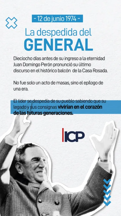 LA DESPEDIDA DEL GENERAL