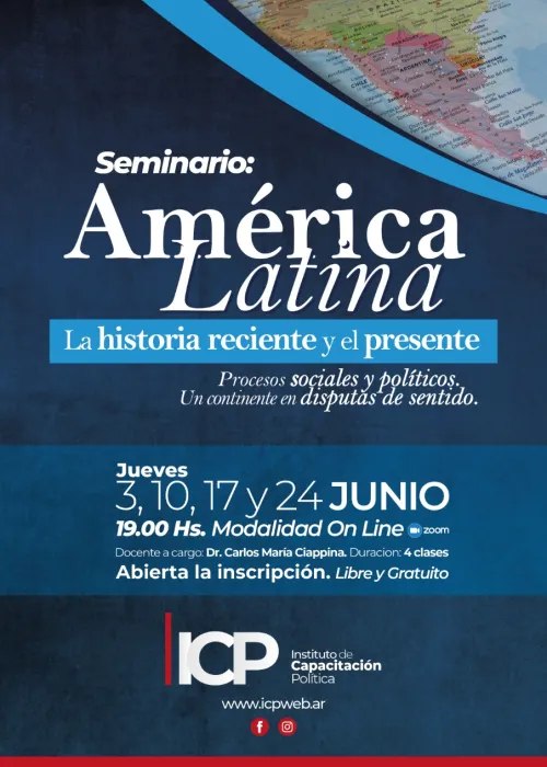 Flyer de América Latina: la historia reciente y el  presente